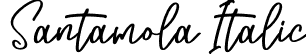 Santamola Italic font - Santamola-Italic.otf