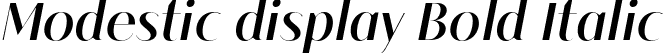 Modestic display Bold Italic font - Modesticdisplay-BoldItalic-BF6422fb52ebe1b.otf