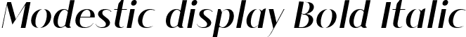 Modestic display Bold Italic font - Modesticdisplay-BoldItalic-BF6422fb531996e.ttf
