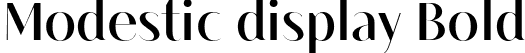 Modestic display Bold font - Modesticdisplay-Bold-BF6422fb52c9757.otf