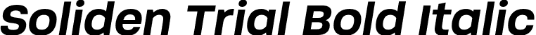 Soliden Trial Bold Italic font - SolidentrialBoldoblique-rgXgA.otf