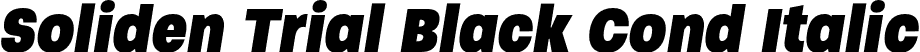 Soliden Trial Black Cond Italic font - SolidentrialBlackcondobliq-ywaw3.otf