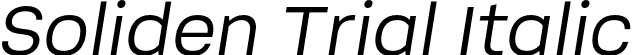 Soliden Trial Italic font - SolidentrialOblique-X3z39.otf