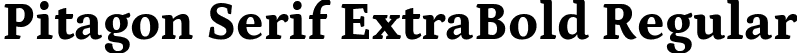 Pitagon Serif ExtraBold Regular font - PitagonSerif-ExtraBold.ttf