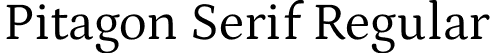 Pitagon Serif Regular font - PitagonSerif-Regular.otf
