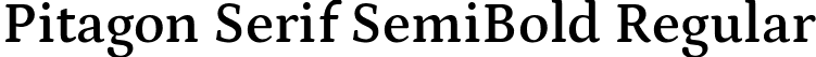 Pitagon Serif SemiBold Regular font - PitagonSerif-SemiBold.ttf