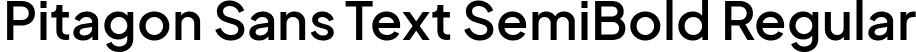 Pitagon Sans Text SemiBold Regular font - PitagonSansText-SemiBold.ttf
