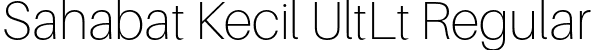 Sahabat Kecil UltLt Regular font - SahabatKecil-UltraLight.otf