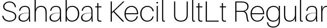 Sahabat Kecil UltLt Regular font - SahabatKecil-UltraLight.ttf