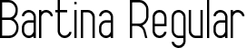 Bartina Regular font - bartina-thin.ttf
