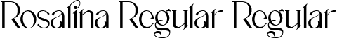 Rosalina Regular Regular font - RosalinaRegular-ZVjY8.ttf