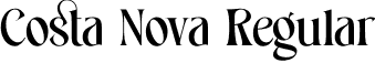 Costa Nova Regular font - Costa Nova.otf