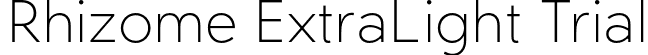 Rhizome ExtraLight Trial font - Rhizome-ExtraLightTrial.otf
