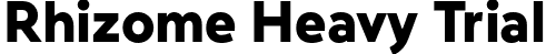 Rhizome Heavy Trial font - Rhizome-HeavyTrial.otf