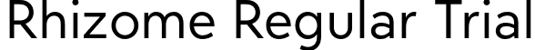 Rhizome Regular Trial font - Rhizome-RegularTrial.otf
