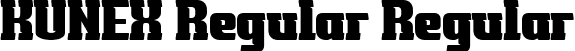 KUNEX Regular Regular font - KUNEXtrial-KUNEXRegular.ttf