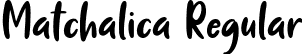 Matchalica Regular font - Matchalica.otf