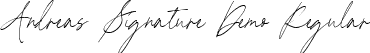 Andreas Signature Demo Regular font - Andreassignaturedemo-WyGgV.ttf