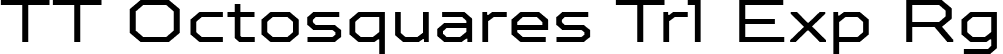 TT Octosquares Trl Exp Rg font - TT Octosquares Trial Expanded Regular.ttf