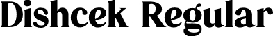 Dishcek Regular font - Dishcek.otf