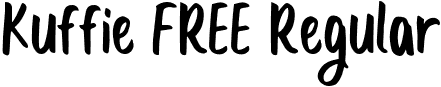 Kuffie FREE Regular font - Kuffie FREE.otf