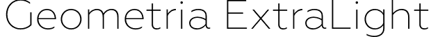 Geometria ExtraLight font - Geometria-ExtraLight.otf