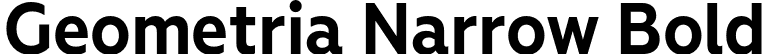 Geometria Narrow Bold font - GeometriaNarrow-Bold-trial.otf