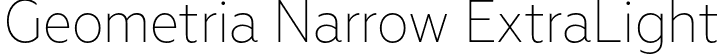 Geometria Narrow ExtraLight font - GeometriaNarrow-ExtraLight-trial.otf