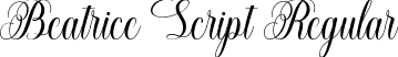 Beatrice Script Regular font - Beatrice Script.ttf