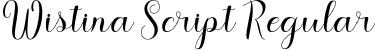 Wistina Script Regular font - wisterya.otf