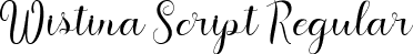 Wistina Script Regular font - wisterya.ttf