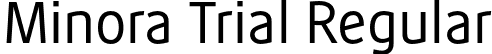 Minora Trial Regular font - Minora-Trial-Regular.otf