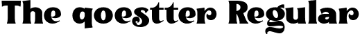 The qoestter Regular font - TheQoestterRegular-qZd81.ttf