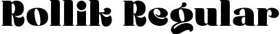 Rollik Regular font - RollikRegular-MVjWJ.ttf