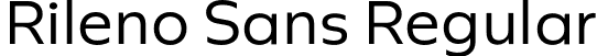 Rileno Sans Regular font - RilenoSans-Regular.otf