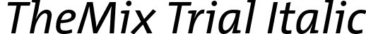 TheMix Trial Italic font - TheMix-5_PlainItalic_TRIAL.otf