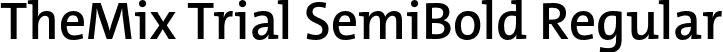 TheMix Trial SemiBold Regular font - TheMix-6_SemiBold_TRIAL.otf
