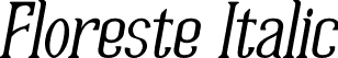 Floreste Italic font - FloresteItalic-1G492.otf