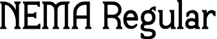 NEMA Regular font - NEMA.otf