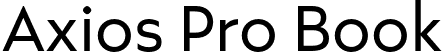 Axios Pro Book font - AxiosPro-Book.otf