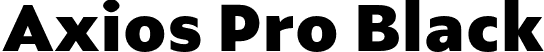 Axios Pro Black font - AxiosPro-Black.otf