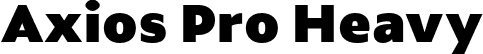 Axios Pro Heavy font - AxiosPro-Heavy.otf