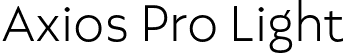 Axios Pro Light font - AxiosPro-Lt.otf