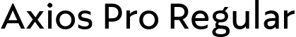 Axios Pro Regular font - AxiosPro-Regular.otf
