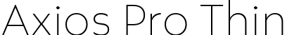 Axios Pro Thin font - AxiosPro-Thin.otf