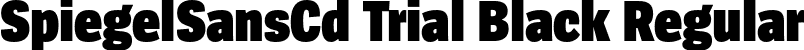 SpiegelSansCd Trial Black Regular font - SpiegelSansCd-9Black_TRIAL.otf