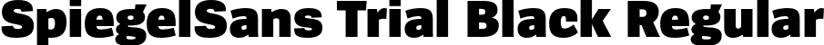 SpiegelSans Trial Black Regular font - SpiegelSans-9Black_TRIAL.otf