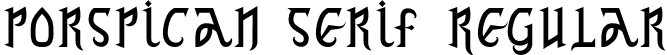 Porspican Serif Regular font - PorspicanSerif-Regular.otf