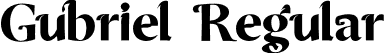 Gubriel Regular font - Gubriel.otf