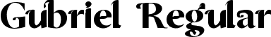 Gubriel Regular font - Gubriel.ttf